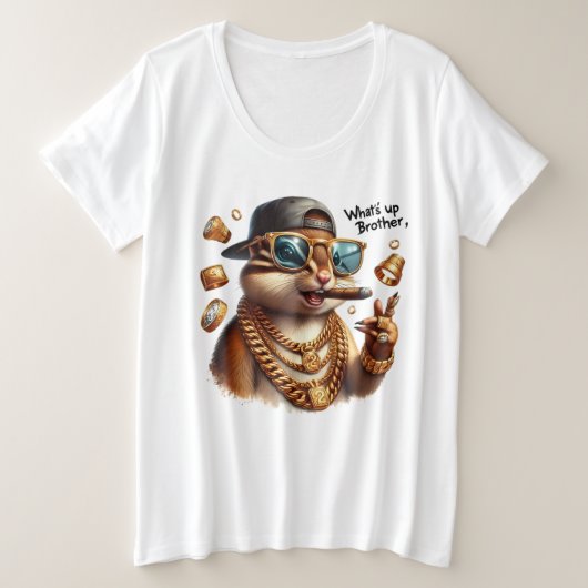 Was ist mit dem Bruder (B)? Große Größe T-Shirt (Design vorne)