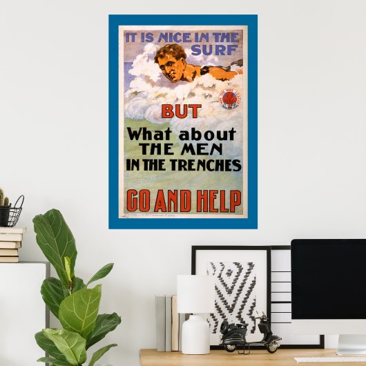 Was ist mit den Männern in den Trenches (Grenze) Poster (Heimbüro)