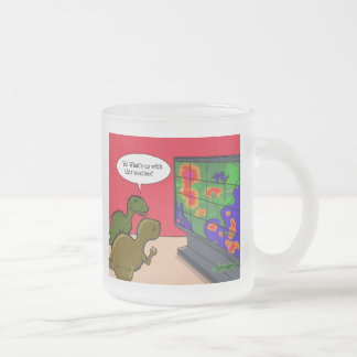 Was ist mit diesem Wetter-Dinosaurier-Cartoon? Mattglastasse