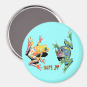 Was ist mit Fröschen? Magnet (Vorderseite/Rückseite)