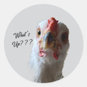 Was ist mit Hen-Aufkleber? Runder Aufkleber (Vorderseite)