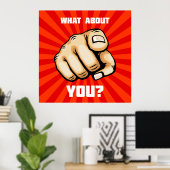 Was ist mit Ihnen? Poster (Heimbüro)