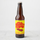 Was ist mit Kebab? Skewered Meat Bierflaschenetikett (Vorderseite)