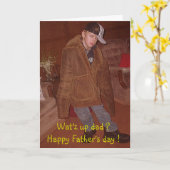 Was ist mit Papa ?Happy Father's Day ! Karte (Gelbe Blume)