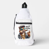 was ist oben Bruder Eichhörnchen Rauchen Zigar Crossbody Bag (Vorderseite)