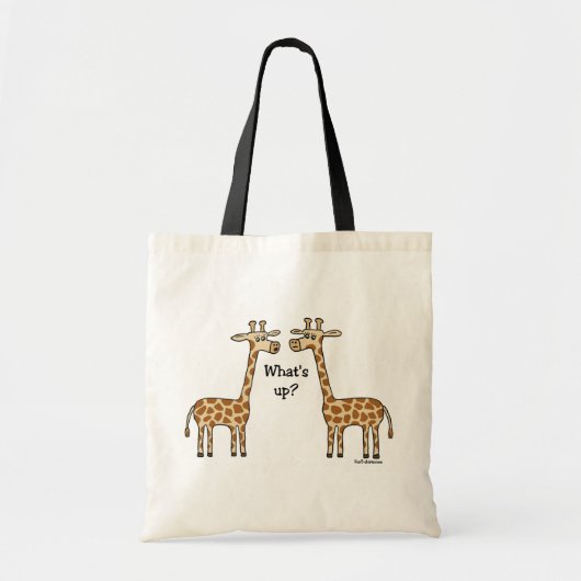 Was ist oben? Giraffen-Tasche Tragetasche (Vorne)