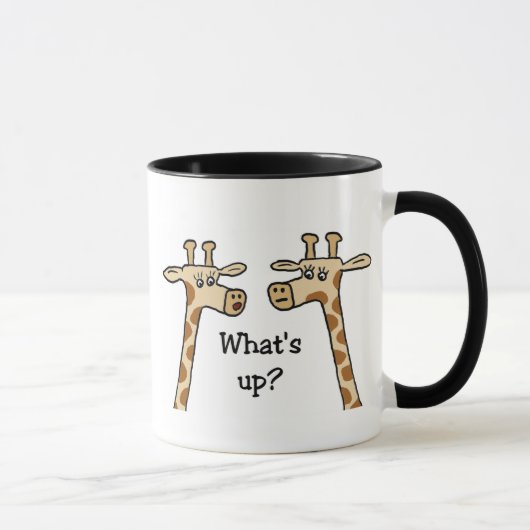 Was ist oben? Giraffen-Tasse Tasse (Rechts)