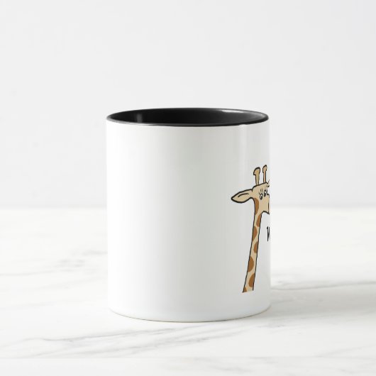 Was ist oben? Giraffen-Tasse Tasse (Zentrum)