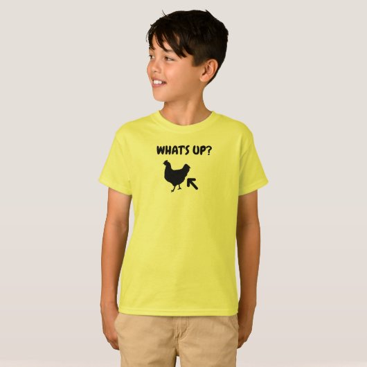 Was ist oben? Huhn-Kolben T-Shirt (Vorne ganz)