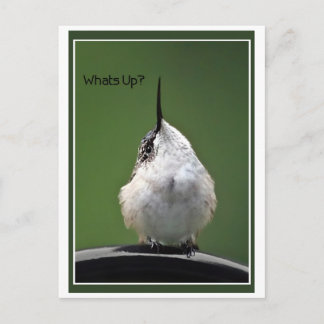 Was ist oben? Mit Text Postkarte