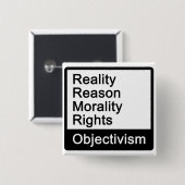 Was ist Objectivism? Knopf Button (Vorne & Hinten)