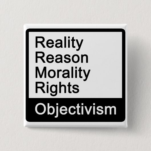 Was ist Objectivism? Knopf Button (Vorderseite)