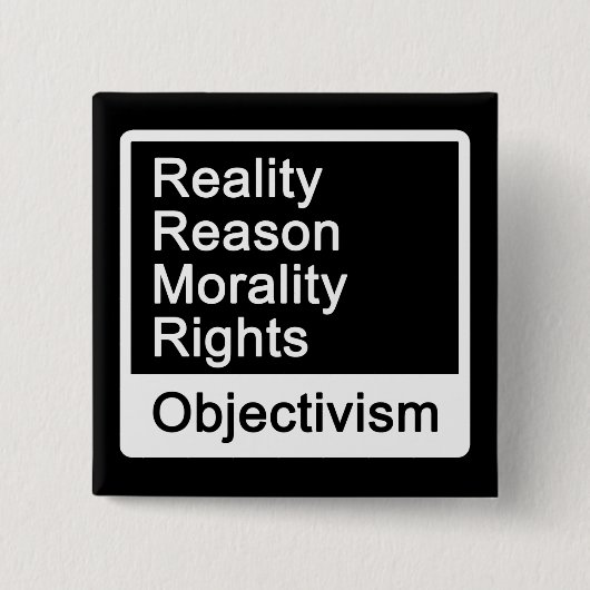 Was ist Objectivism? Knopf Button (Vorderseite)