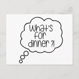 Was ist oder essen? Fun Zitat Postkarte