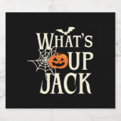 Was ist Op Jack Halloween? Schaumweinetikett (Einzelnes Label)