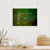 Was ist Physik? Poster (Küche)