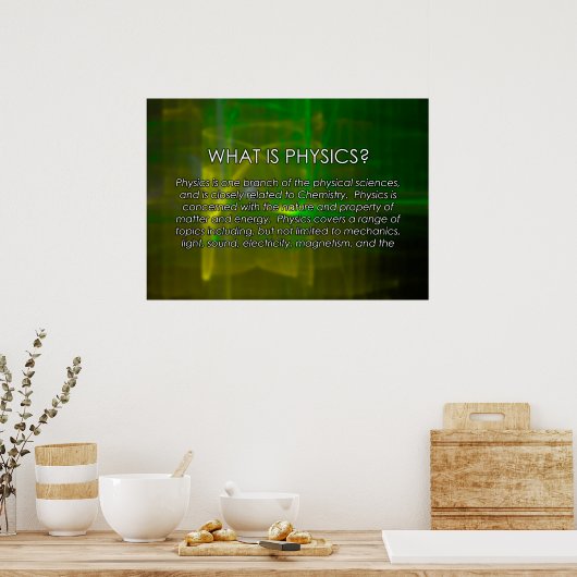 Was ist Physik? Poster (Küche)