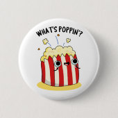 Was ist Poppin Funny Popcorn Pun? Button (Vorderseite)