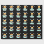 Was ist Poppin Funny Toast Pun Dark BG? Geschenkpapier (Flach)