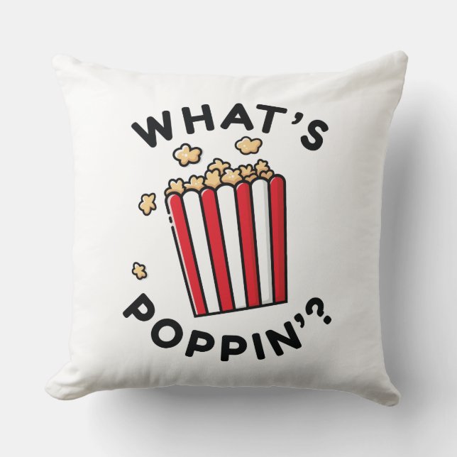 Was ist Poppin? Kissen (Vorderseite)