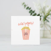 Was ist Poppin Popcorn? Einladung (Stehend Vorderseite)