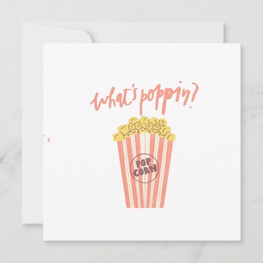 Was ist Poppin Popcorn? Einladung (Vorderseite)