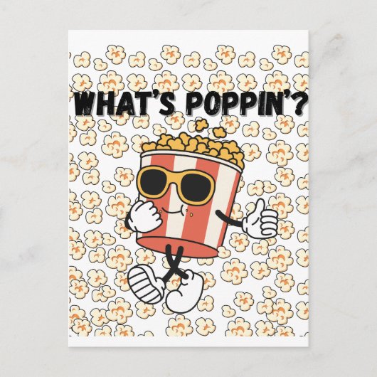Was ist Poppin Popcorn? Postkarte (Vorderseite)