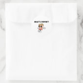 Was ist Poppin Popcorn? Runder Aufkleber (Tasche)