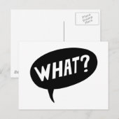 Was ist? postkarte (Vorne/Hinten)