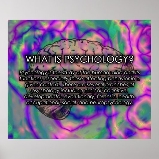 Was ist Psychologie? Poster *AKTUALISIERT* (Vorne)
