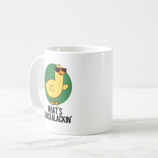 Was ist Quackalackin Funny Duck Pun? Kaffeetasse (Vorderseite Links)