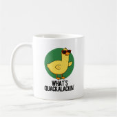 Was ist Quackalackin Funny Duck Pun? Kaffeetasse (Links)