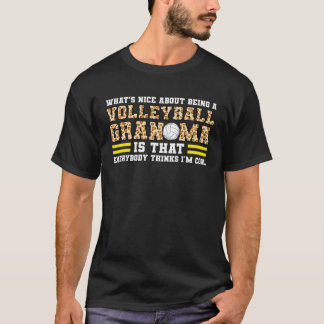 Was ist schön daran, ein Volleyball-Großmutter zu T-Shirt