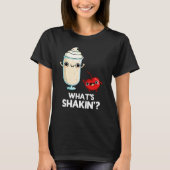 Was ist Shakin Funny Cherry Milkshake Pun Dark BG? T-Shirt (Vorderseite)