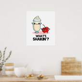 Was ist Shakin Funny Cherry Milkshake Pun? Poster (Küche)