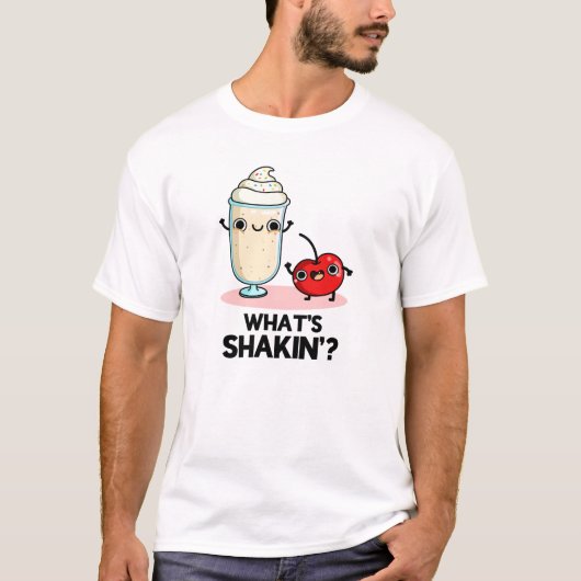 Was ist Shakin Funny Cherry Milkshake Pun? T-Shirt (Vorderseite)