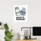 Was ist Shakin Funny Salt and Pepper Shaker Pun? Poster (Heimbüro)