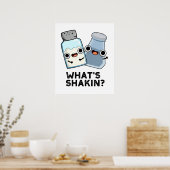 Was ist Shakin Funny Salt and Pepper Shaker Pun? Poster (Küche)