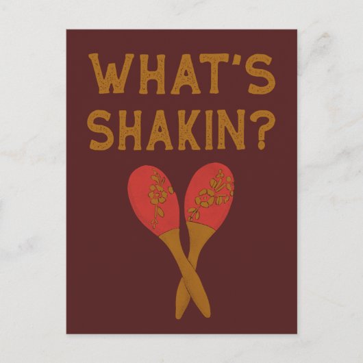 Was ist Shakin Vintag Style Maracas? Postkarte (Vorderseite)