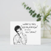 Was ist Sozialisierung? Postkarte (Stehend Vorderseite)