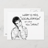 Was ist Sozialisierung? Postkarte (Vorne/Hinten)