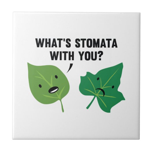 Was ist Stomata mit dir? Fliese (Vorderseite)