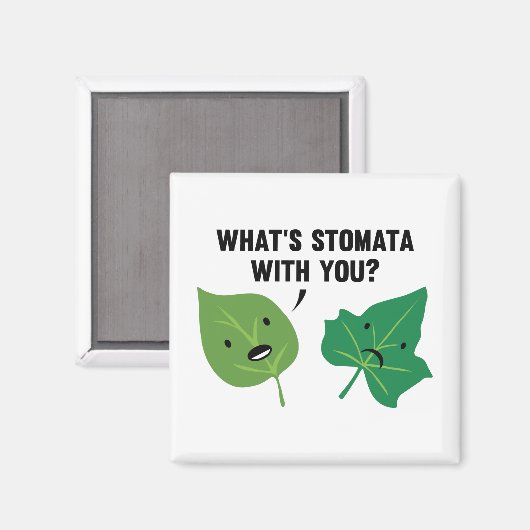 Was ist Stomata mit dir? Magnet (Vorderseite/Rückseite)
