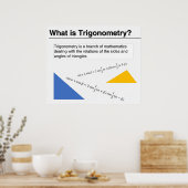 Was ist Trigonometrie? Poster (Küche)