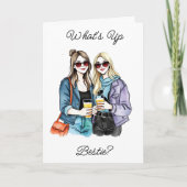 Was ist Up Bestie? Einfach Freundschaftsprüfung Karte (Vorderseite)