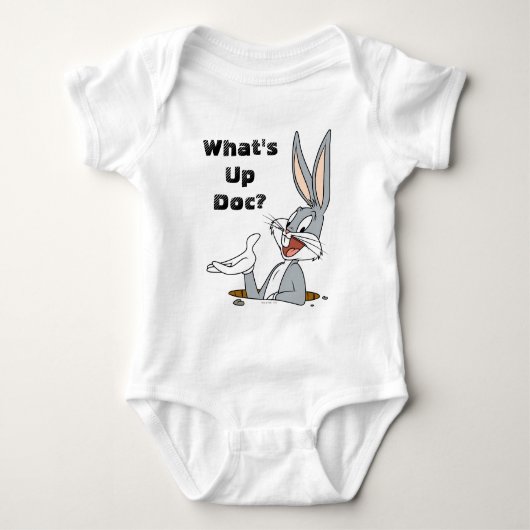 WAS IST UP DOC?™ BUGS BUNNY™ Rabbit Hole Baby Strampler (Vorderseite)