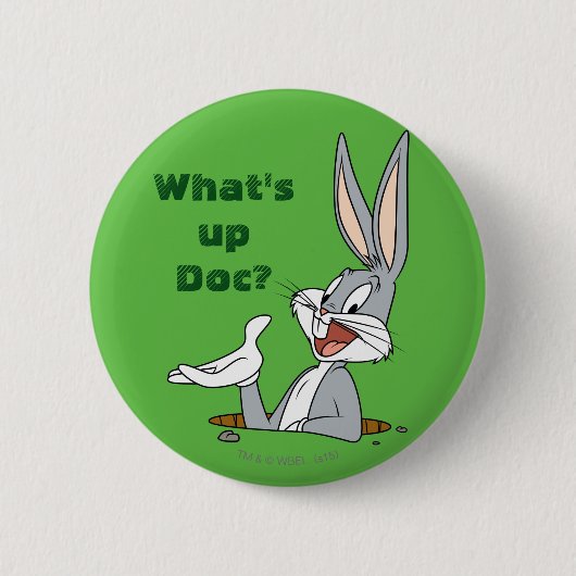 WAS IST UP DOC?™ BUGS BUNNY™ Rabbit Hole Button (Vorderseite)