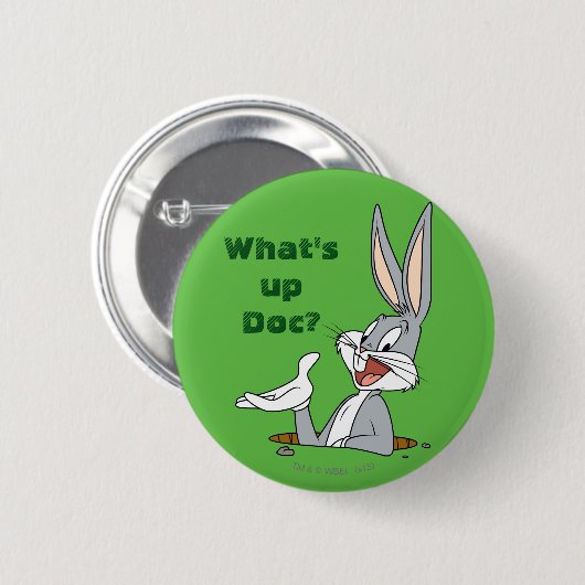 WAS IST UP DOC?™ BUGS BUNNY™ Rabbit Hole Button (Vorne & Hinten)