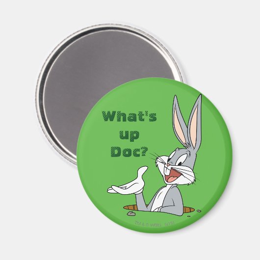 WAS IST UP DOC?™ BUGS BUNNY™ Rabbit Hole Magnet (Vorderseite/Rückseite)
