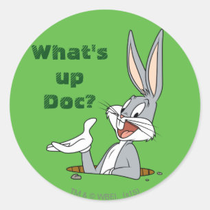 WAS IST UP DOC?™ BUGS BUNNY™ Rabbit Hole Runder Aufkleber